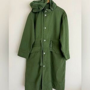 NWOT Everlane The Canvas Organic Cotton Parka in Forest Green